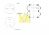 Пневмоподушка ось SAF (со стальным стаканом) 2918V/2922