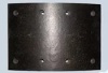 Накладка тормозная ЗИЛ 140мм задняя (8 накл.+заклепки) АТИ