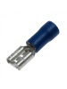 Клемма мама (евро) ширина 4,8 мм.диаметр кабеля .1.5-2,5 мм(синяя)