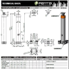 Цилиндр гидравлический подъема платформы  HPF6130 196 5 (4F14301965005) Penta