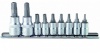 Набор головок-бит 1/4", 3/8" Torx с отверстием, TS10-TS50 10шт. FORCE