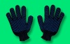Перчатки оверлок с ПВХ черн.,бел.,красн.,желт.,син.,зелен.,